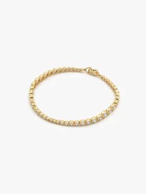 18k Gold Tennis Bracelet - No. 14026