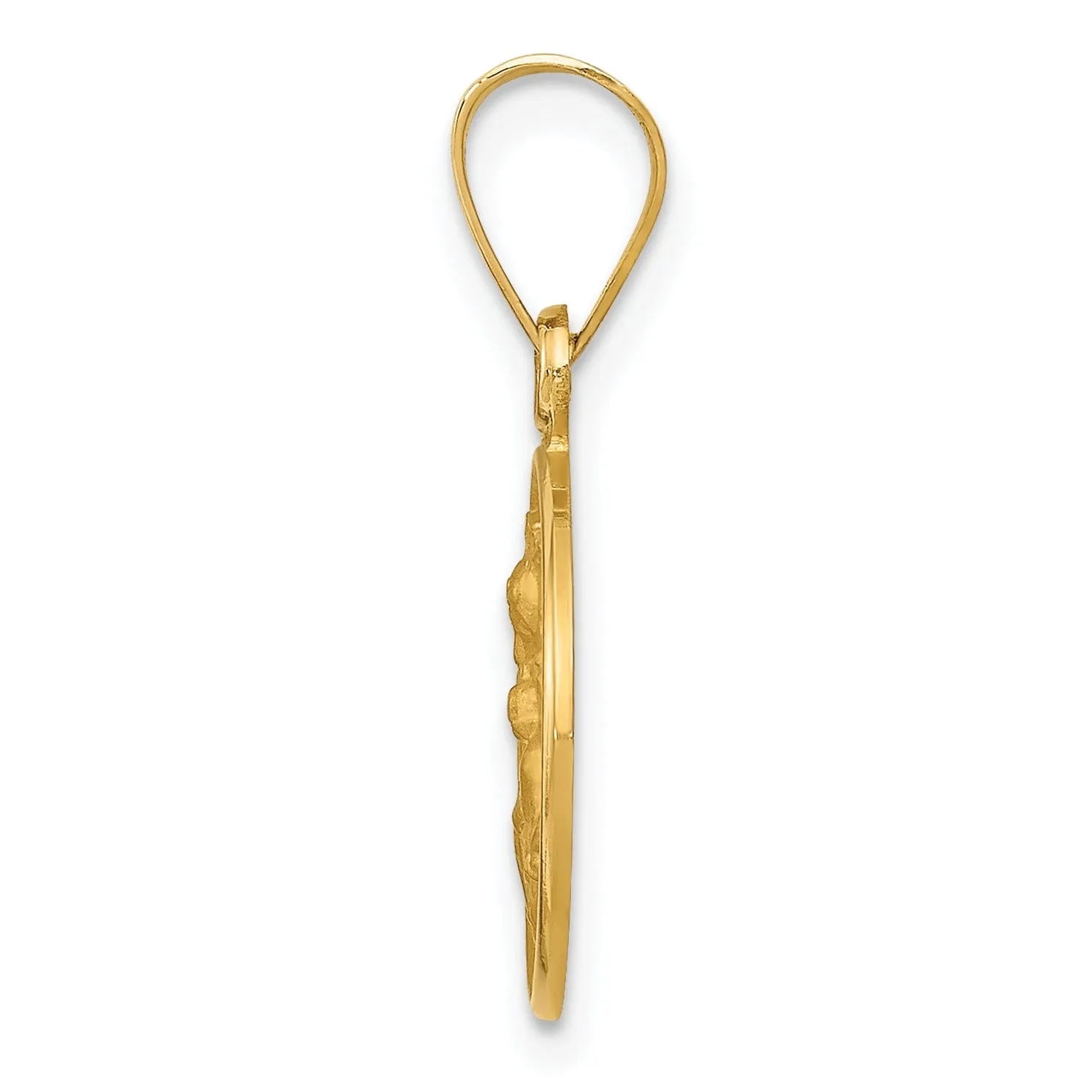 18k Yellow Gold Our Lady of Perpetual Help Medal