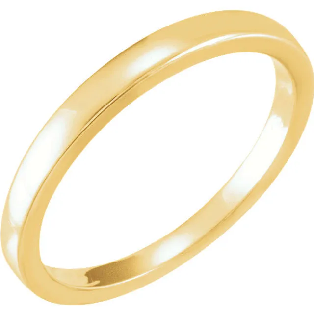 18k Yellow Gold Solstice Solitaire® 0.25-.33 CT Tapered Bombé Band, Size 6