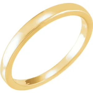 18k Yellow Gold Solstice Solitaire® 0.25-.33 CT Tapered Bombé Band, Size 6