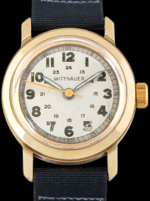 1940s Wittnauer Dress Watch 14K YG "24hr Dial"