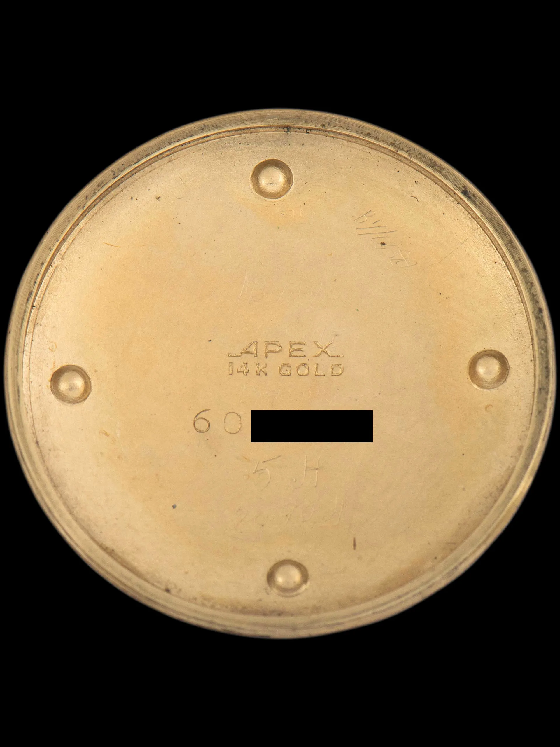 1940s Wittnauer Dress Watch 14K YG "24hr Dial"