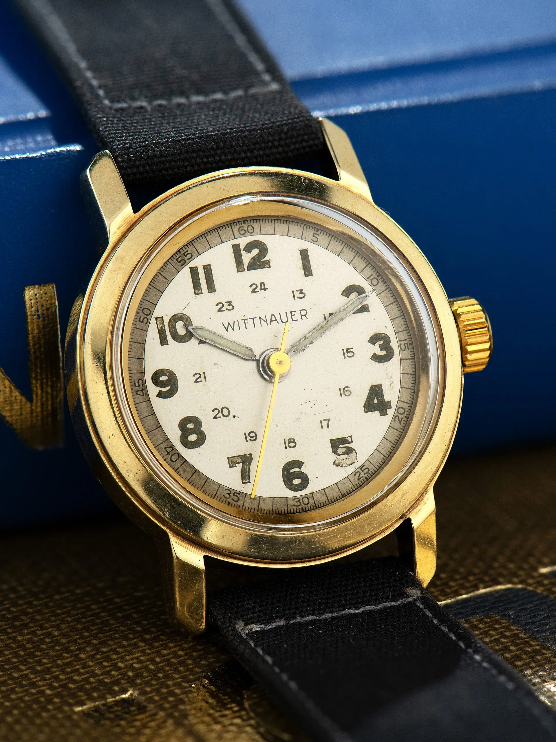 1940s Wittnauer Dress Watch 14K YG "24hr Dial"