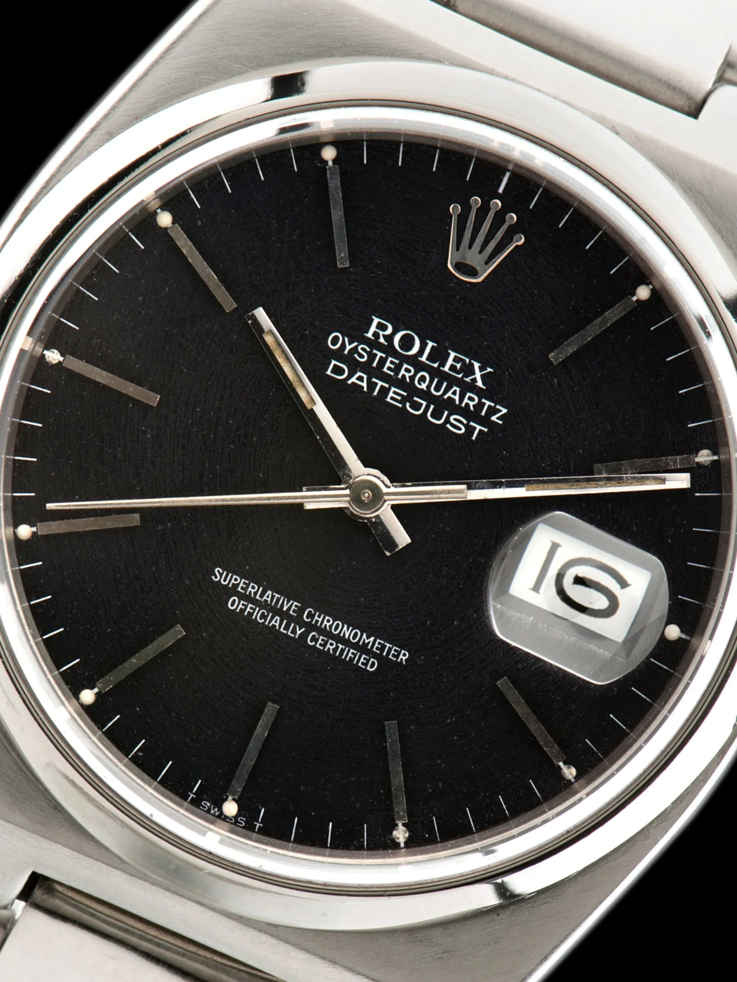 1980 Rolex Oysterquartz Datejust (Ref. 17000) Black "Spider" Dial