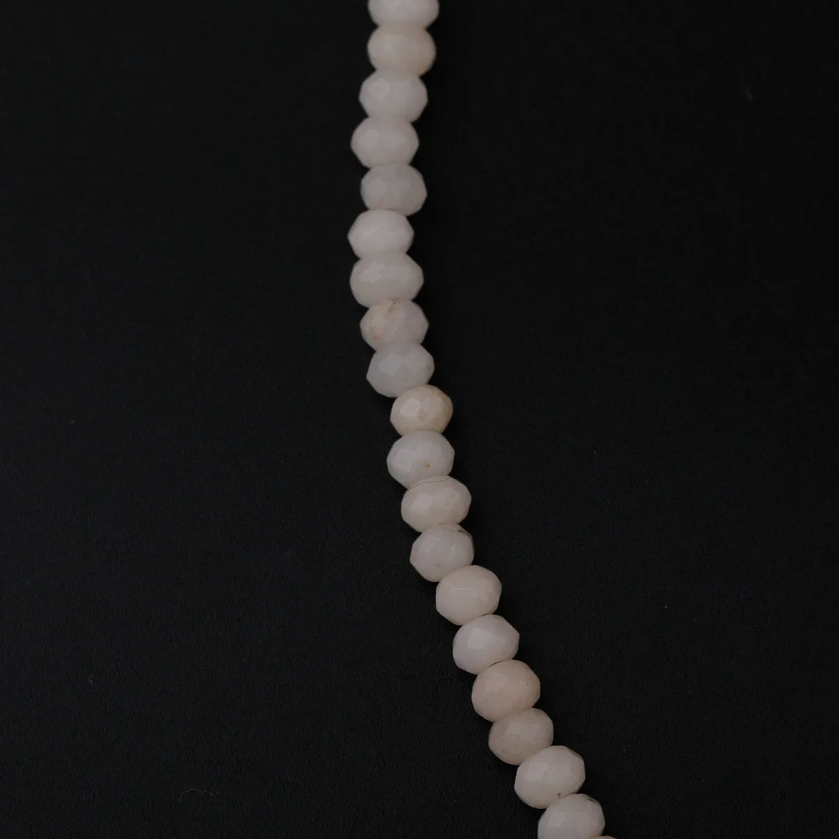 2 layers Silver Necklace with Moonstone