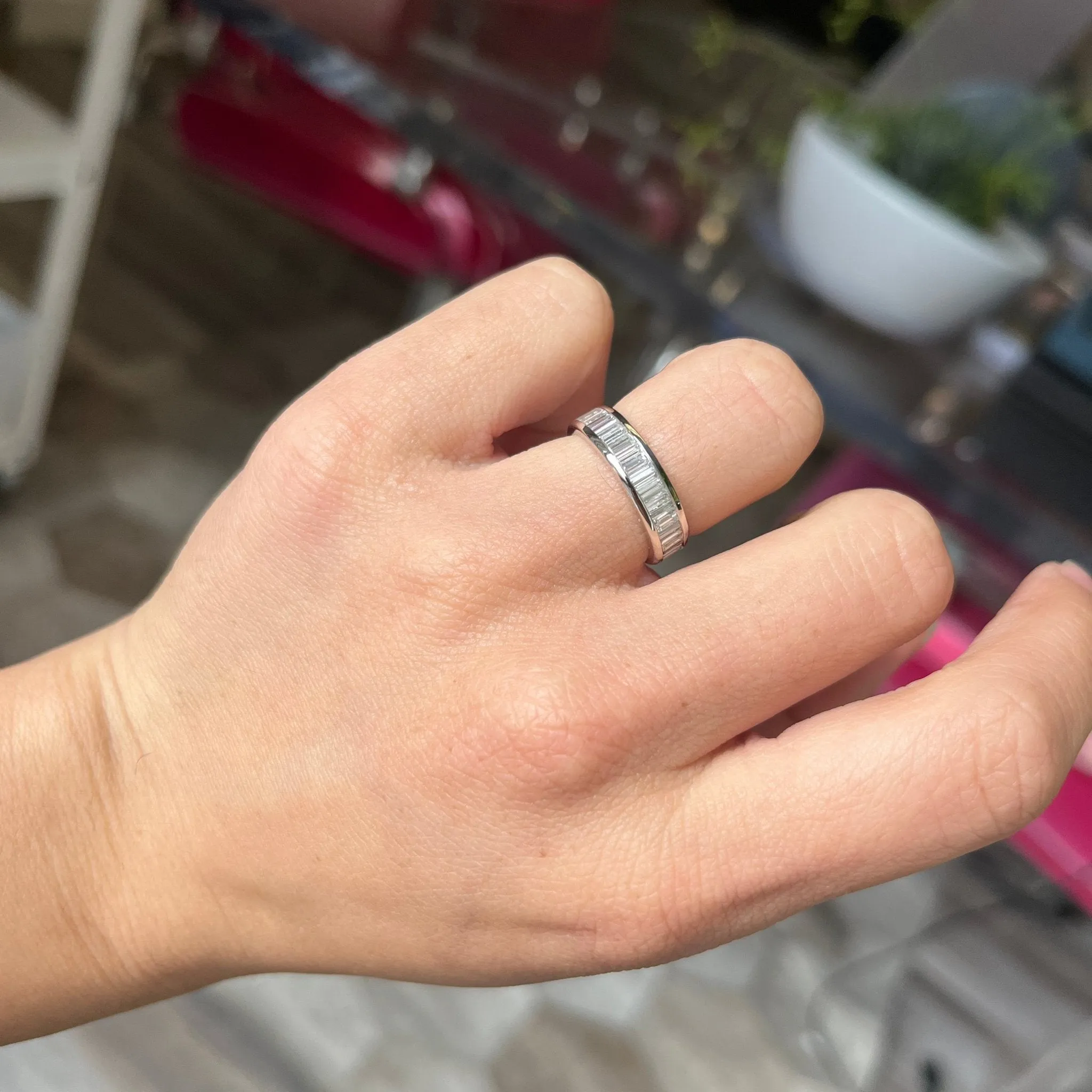 2.01ctw Baguette Cut Diamond Eternity Band