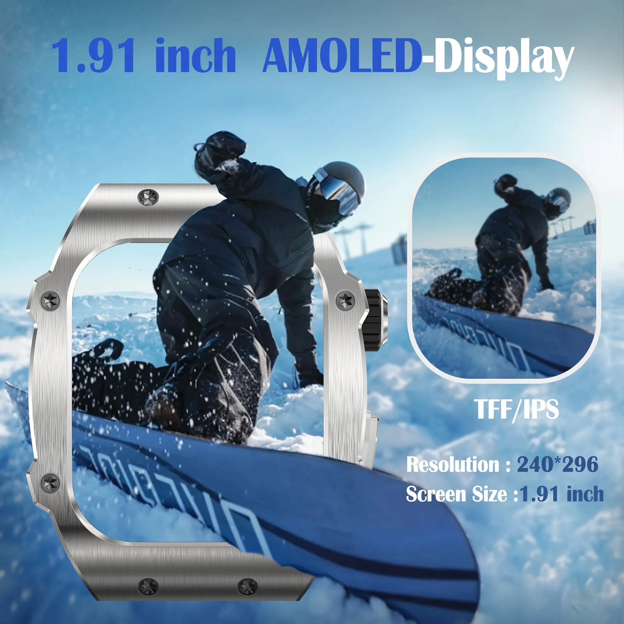 2024 Fitness Smartwatch - Large Dial, Music Control