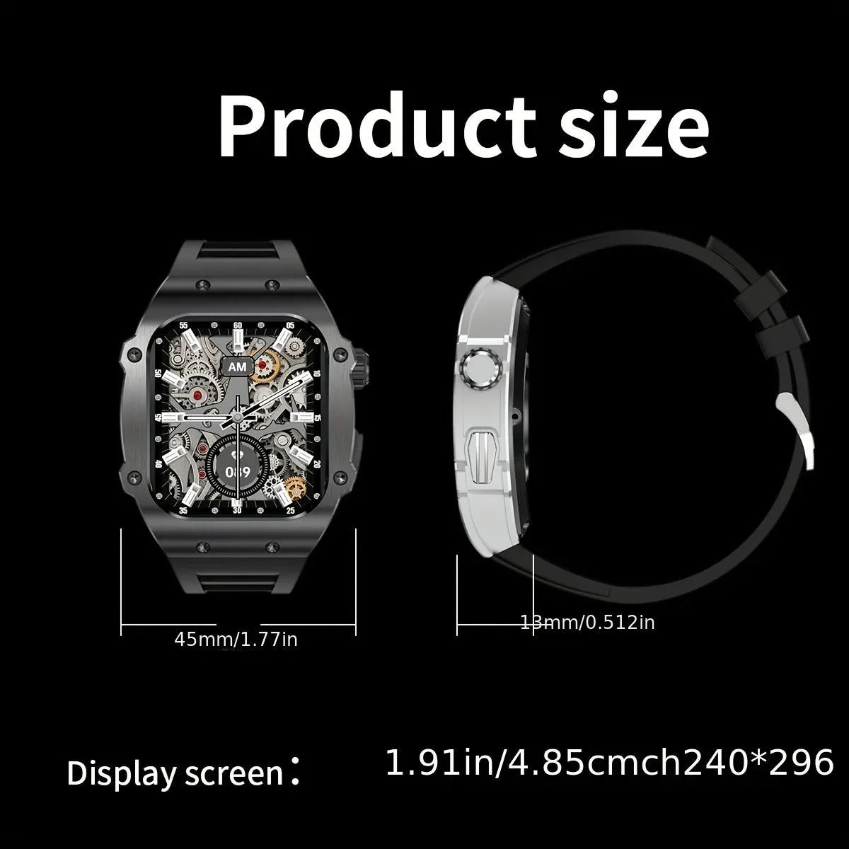 2024 Fitness Smartwatch - Large Dial, Music Control