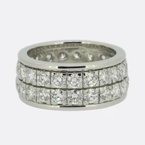 2.52 Carat Diamond Two-Row Eternity Ring
