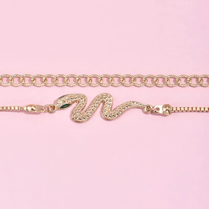 30 Pieces) Unique Snake Shaped Design Bracelet Set