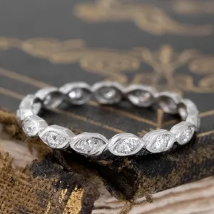 .30ctw Vintage Diamond & Platinum Eternity Band