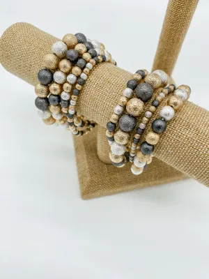 4 Row Beaded Bracelet