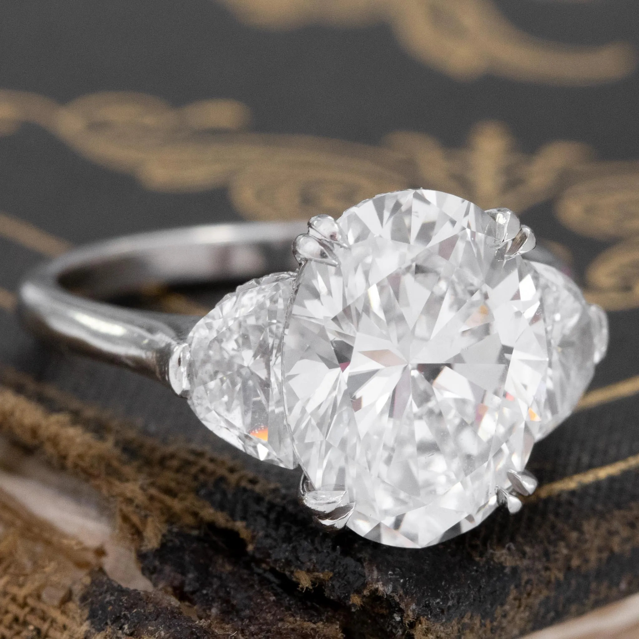 4.02ct Oval Cut Diamond Ring by Canera