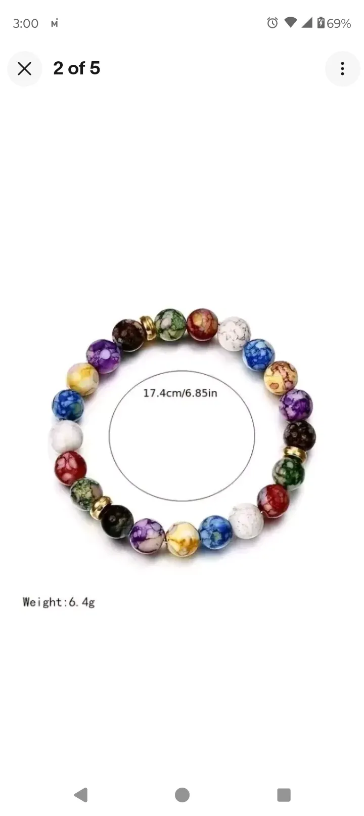 7 Chakra Healing Stone Beaded Bracelet Balance Energy Jewelry Handmade Brand New