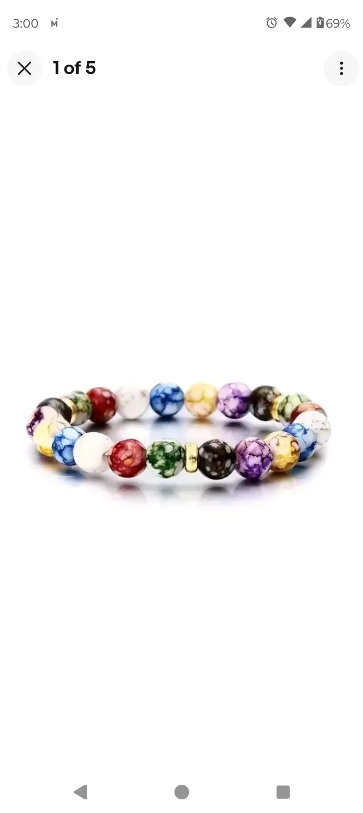7 Chakra Healing Stone Beaded Bracelet Balance Energy Jewelry Handmade Brand New
