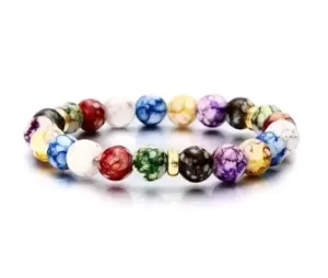 7 Chakra Healing Stone Beaded Bracelet Balance Energy Jewelry Handmade Brand New
