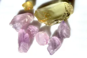 70 grams Raw Kunzite Stones for faceting