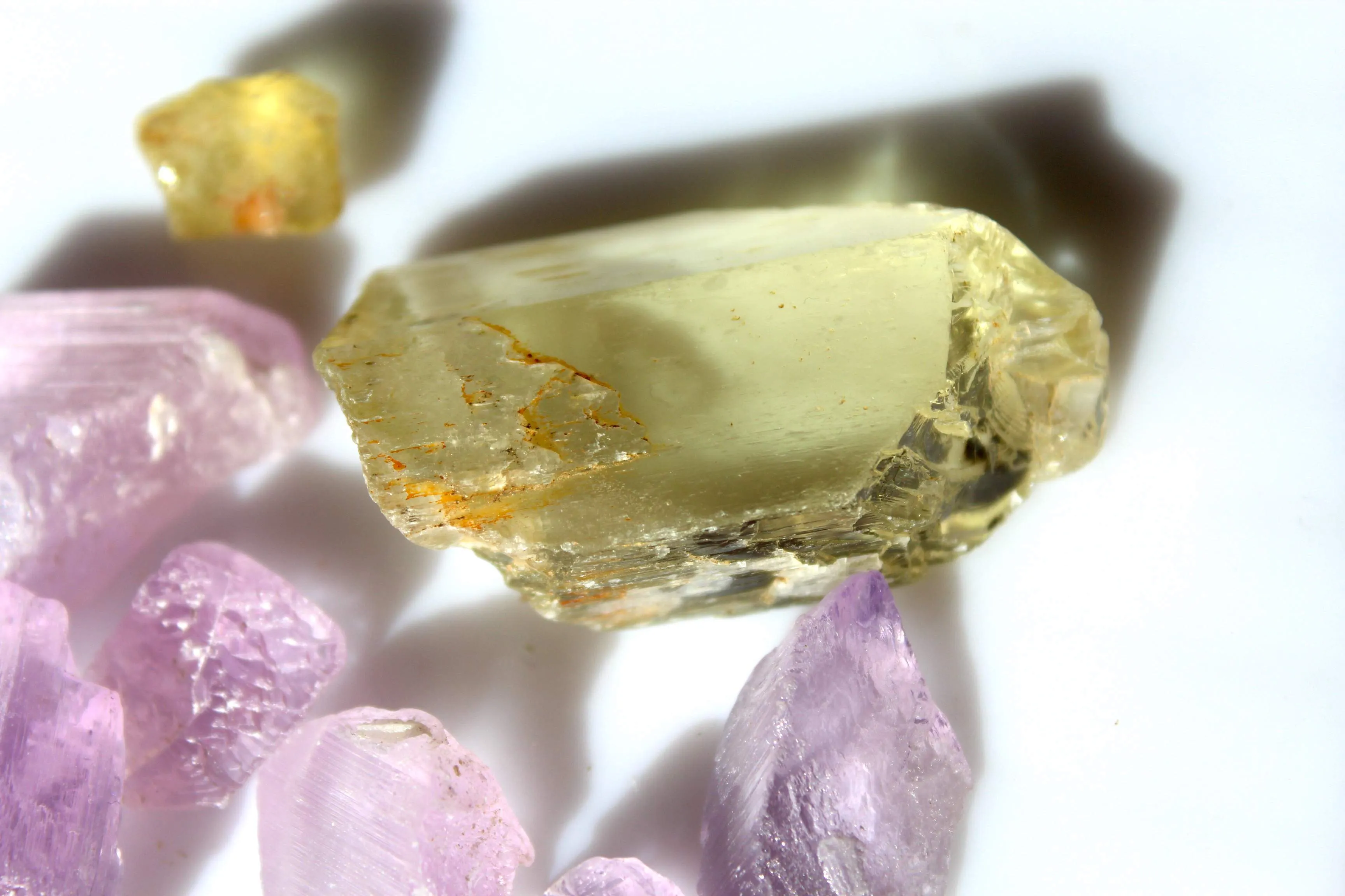 70 grams Raw Kunzite Stones for faceting