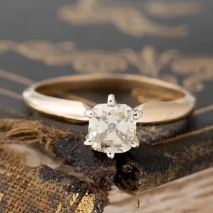 .89ct Cushion Cut Diamond Solitaire, GIA Fancy Brown-Green-Yellow