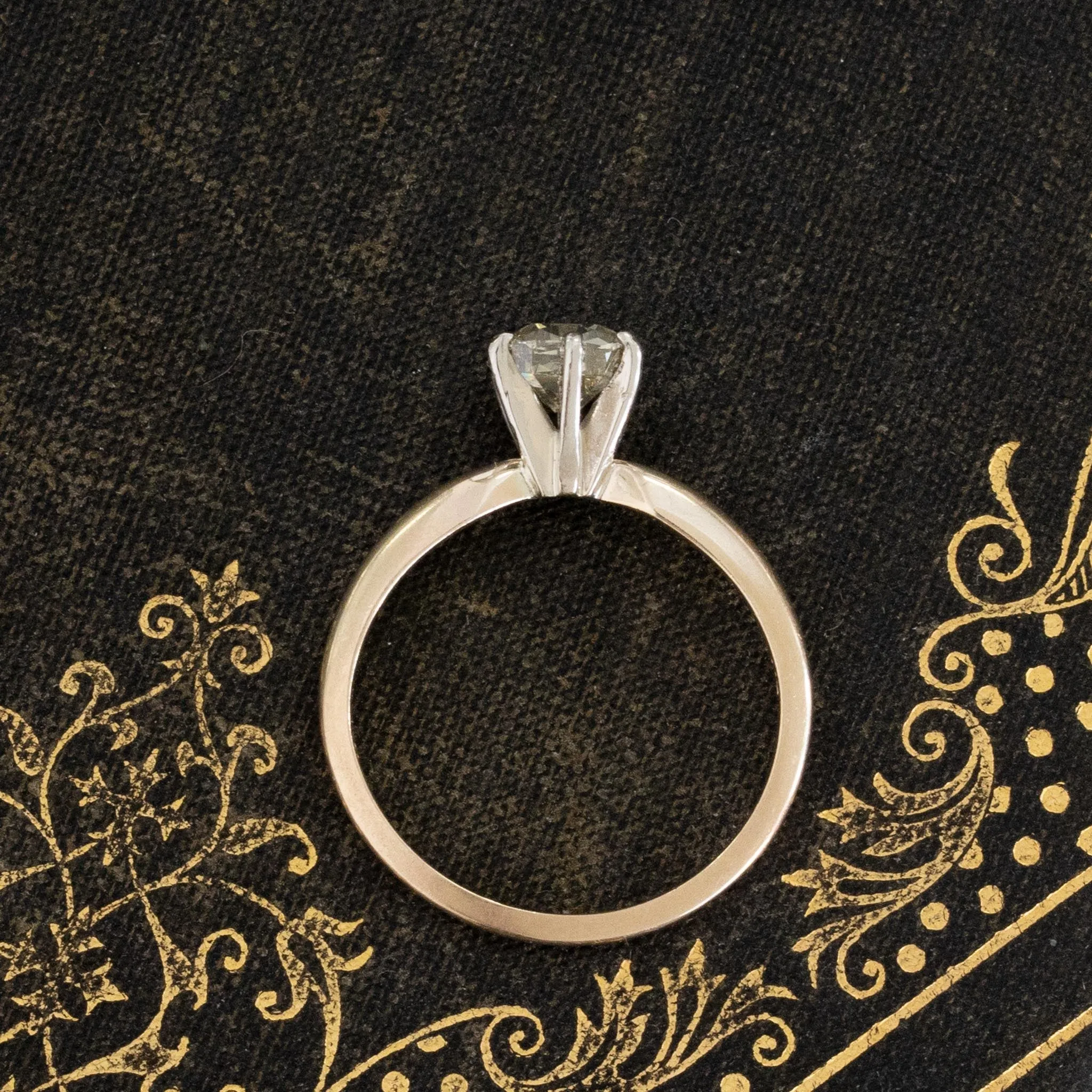 .89ct Cushion Cut Diamond Solitaire, GIA Fancy Brown-Green-Yellow