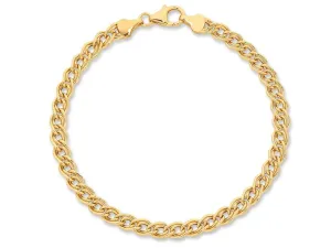 9ct Yellow Gold Silver Infused Bracelet