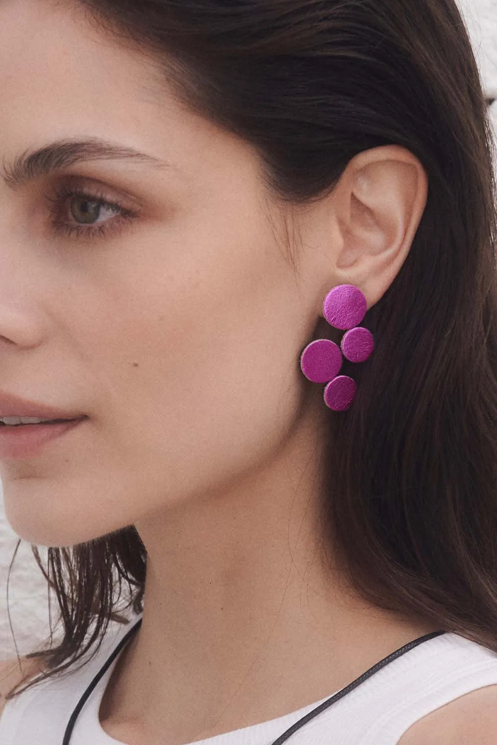 Abstraction Pink Earrings