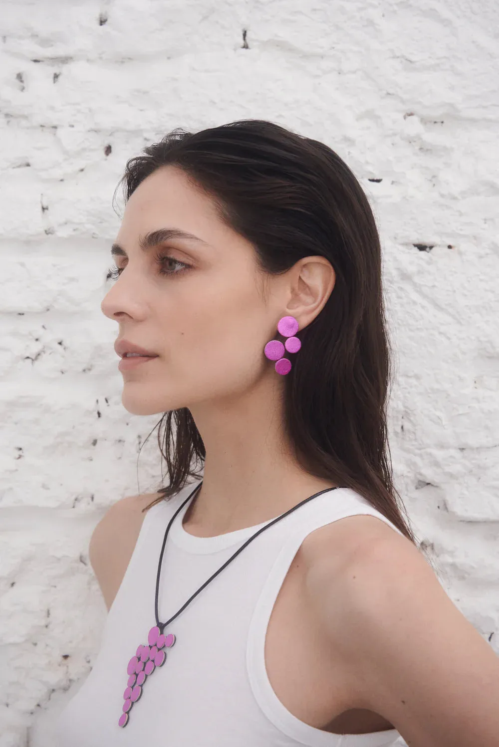 Abstraction Pink Earrings