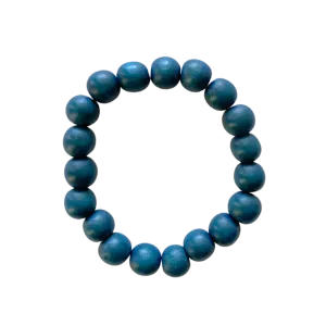 Air Force Blue Wood 10mm Bracelet
