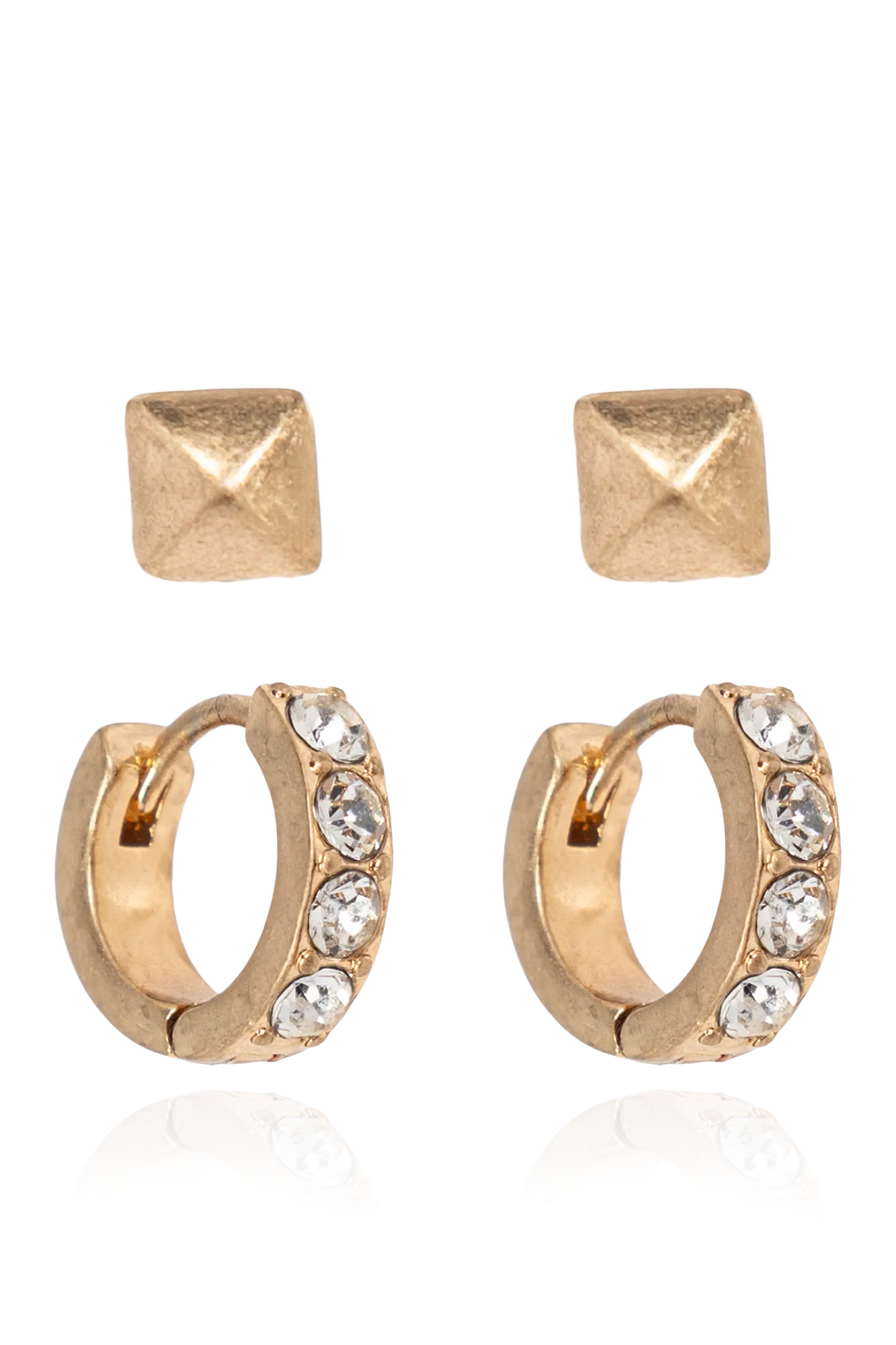 Allsaints Set of Two Pairs of Earrings