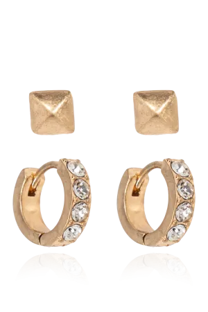 Allsaints Set of Two Pairs of Earrings