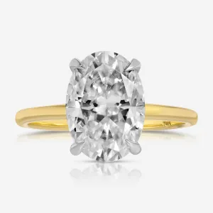 Amanda (4.2ct) Oval Moissanite Engagement Ring