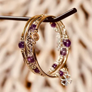 Amethyst Serenity Bangle – Elegant & Calming
