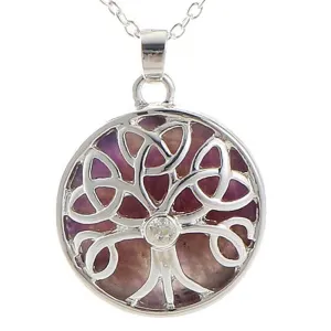 Amethyst Stone Celtic Energy necklace