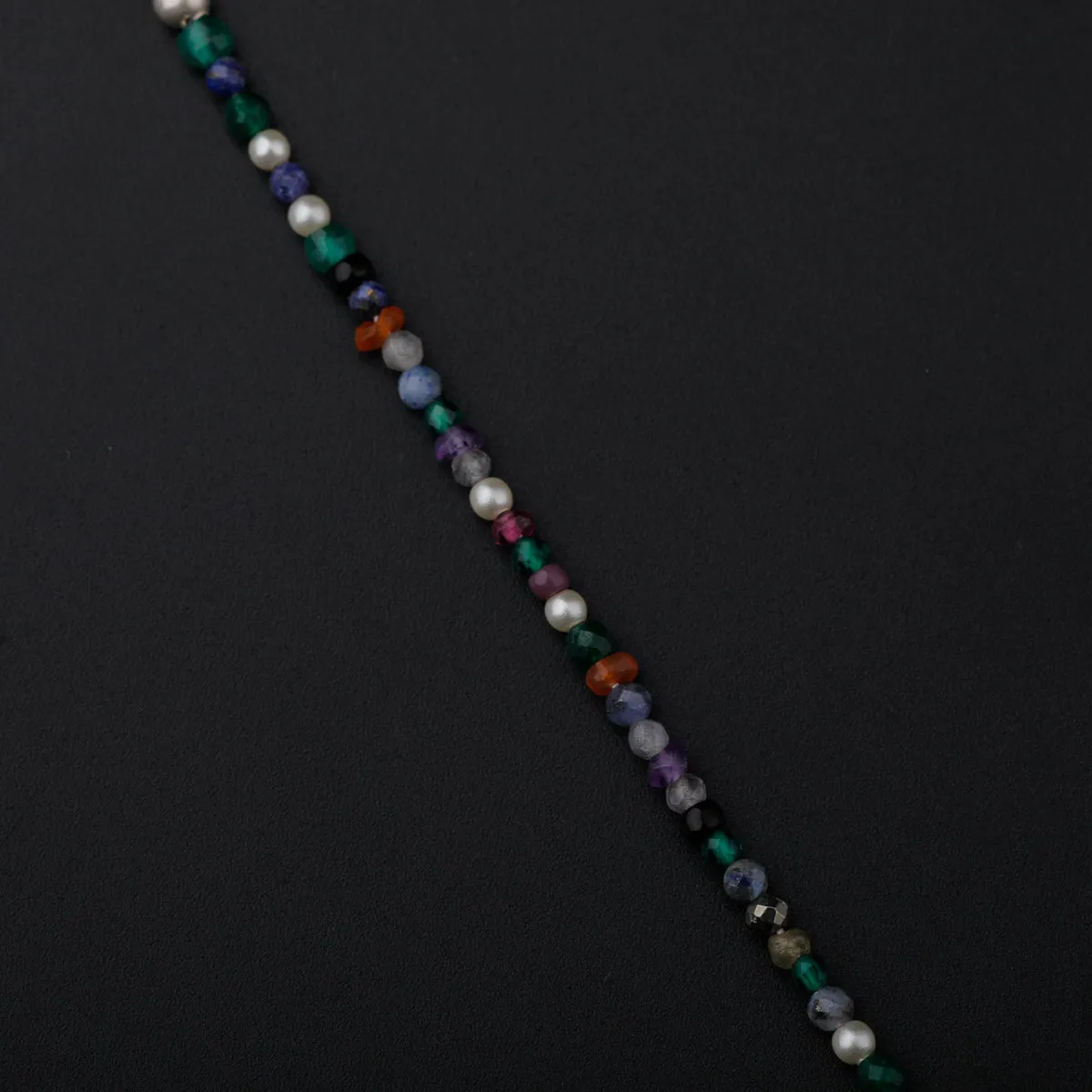 Amethyst Stone Pendant Necklace with Semi Precious Stones