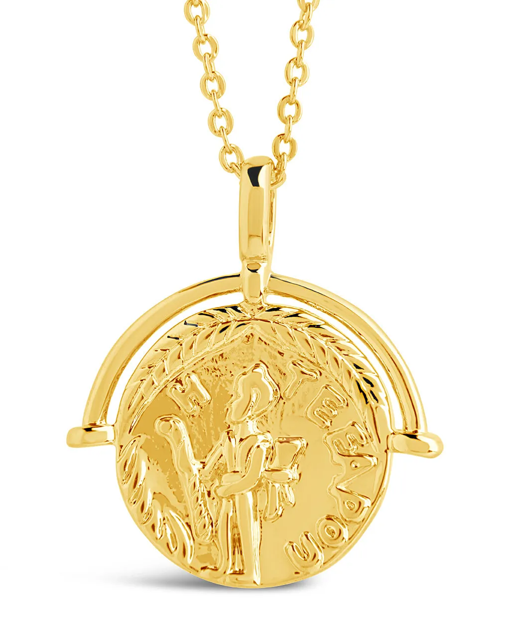 Ancient Royalty Coin Pendant Necklace