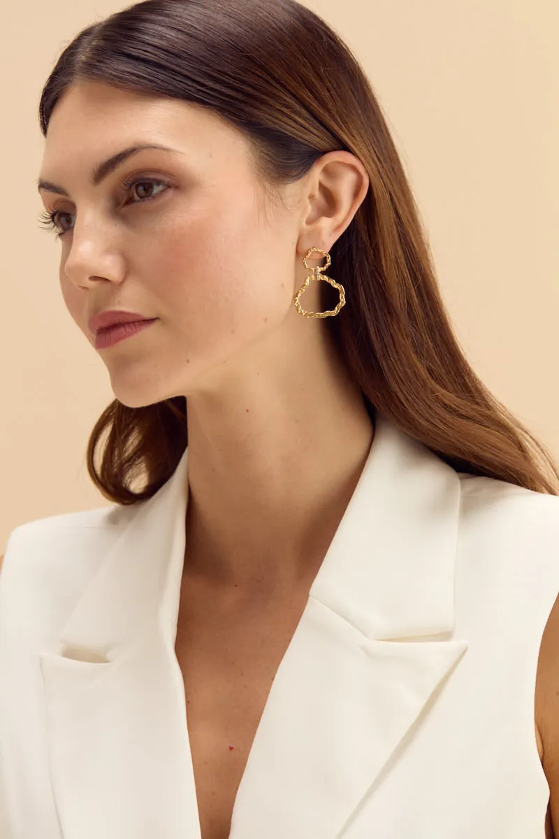 Ansonborough Gold Plated Drop Earring