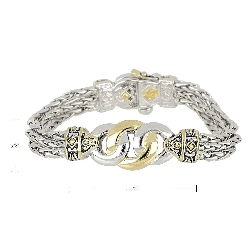 Antiqua Collection - Three Circle Bracelet