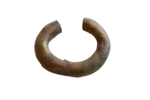 Antique African Copper and Bronze Barber Pole Design Bracelet