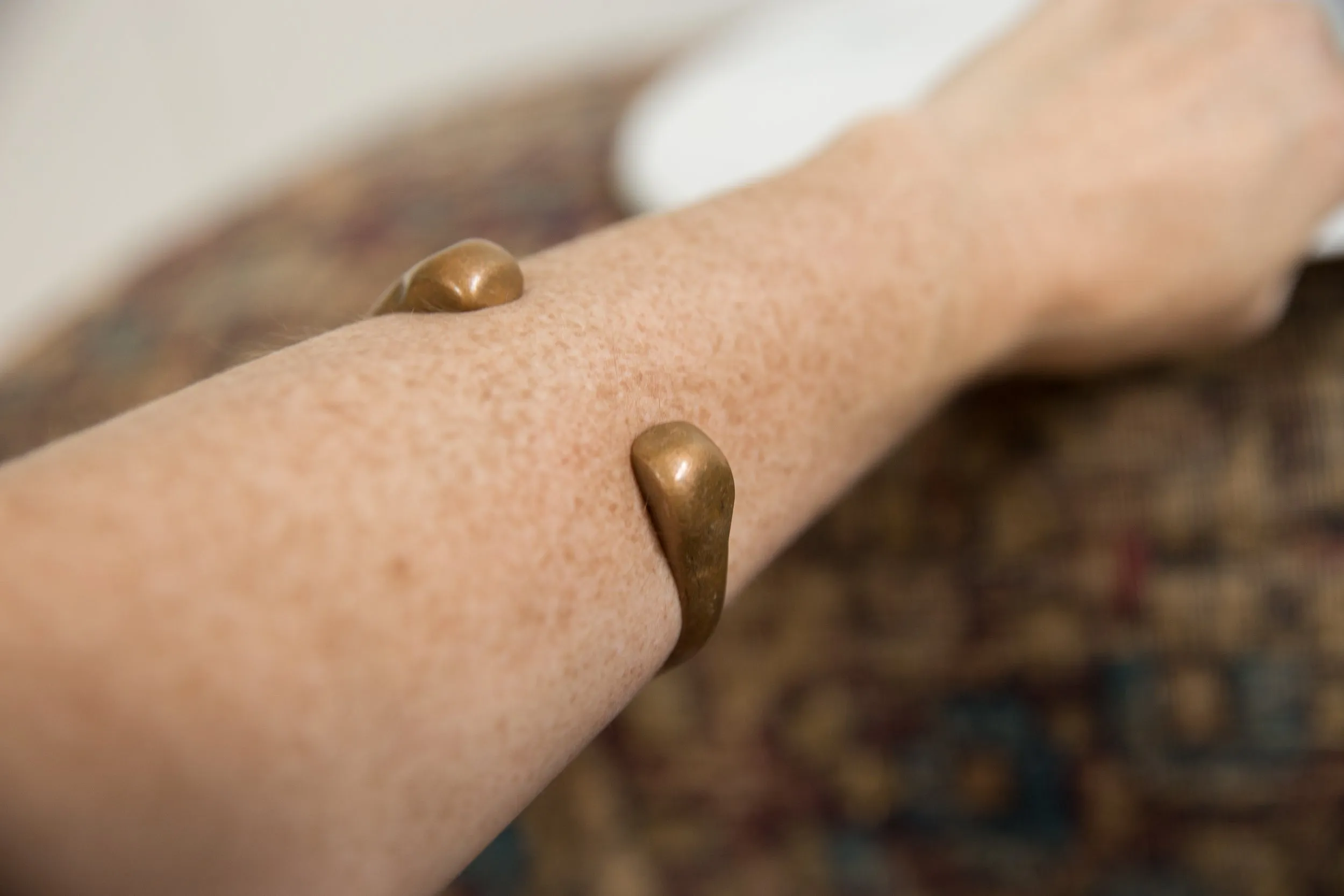 Antique African Copper Snake Bracelet