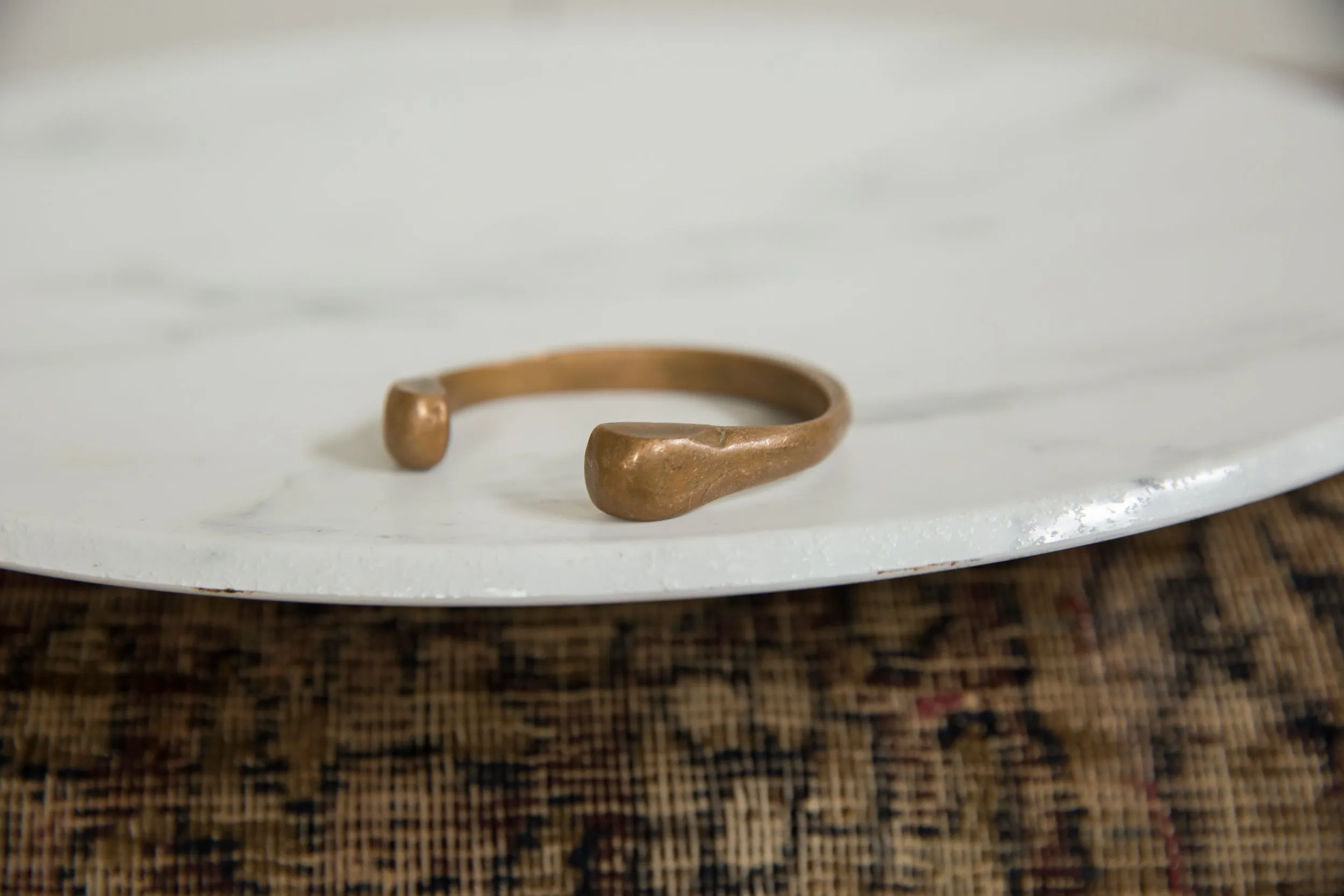 Antique African Copper Snake Bracelet