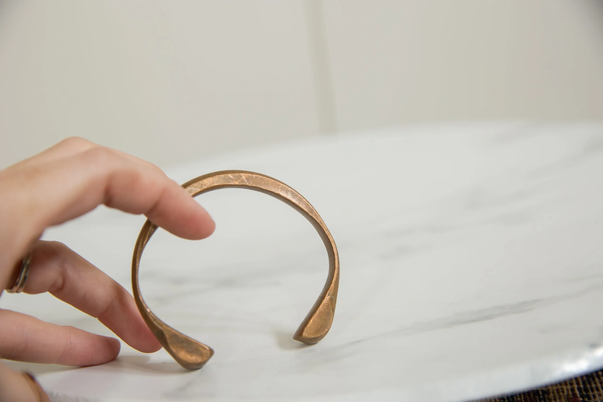 Antique African Copper Snake Bracelet