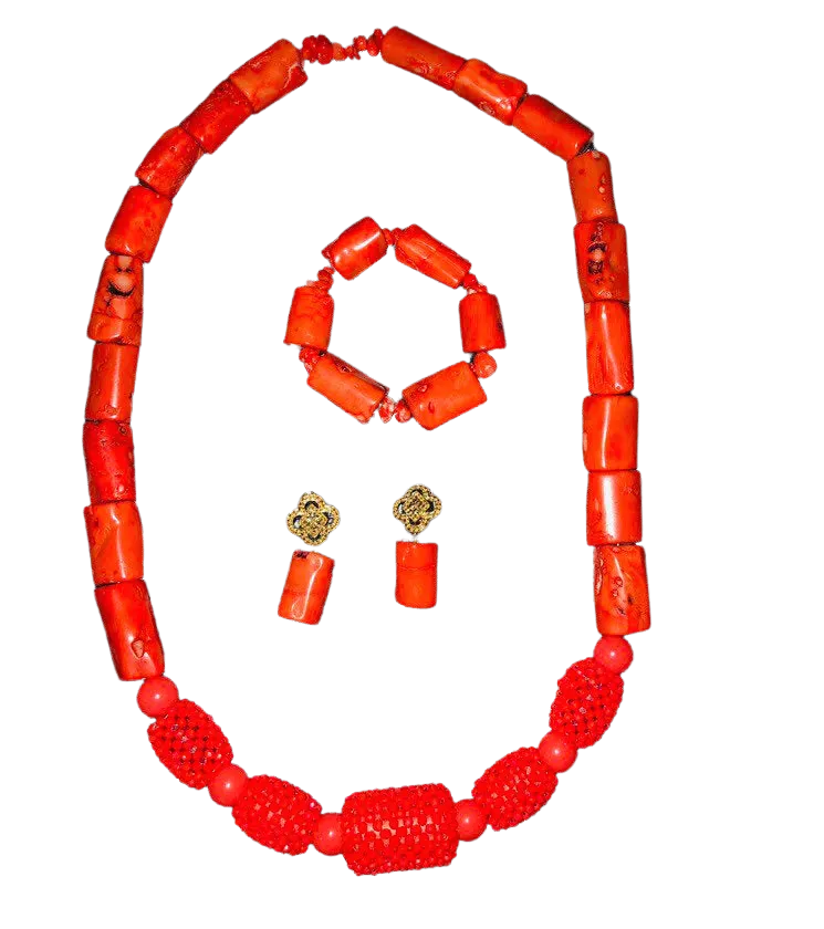 Antique Red precious gemstone jewelry set