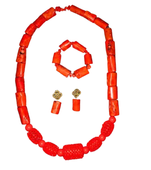 Antique Red precious gemstone jewelry set