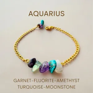 Aquarius Zodiac Bracelet