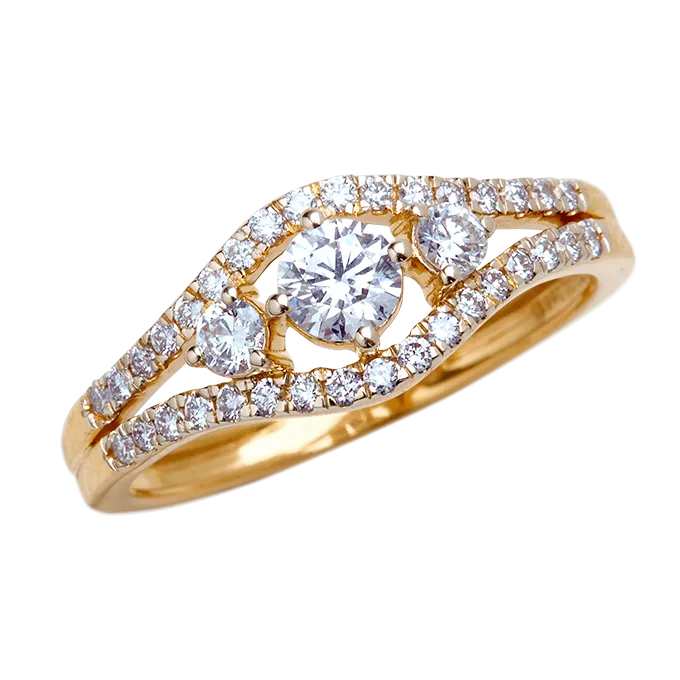 Aukera - Split Shank Diamond Solitaire Ring