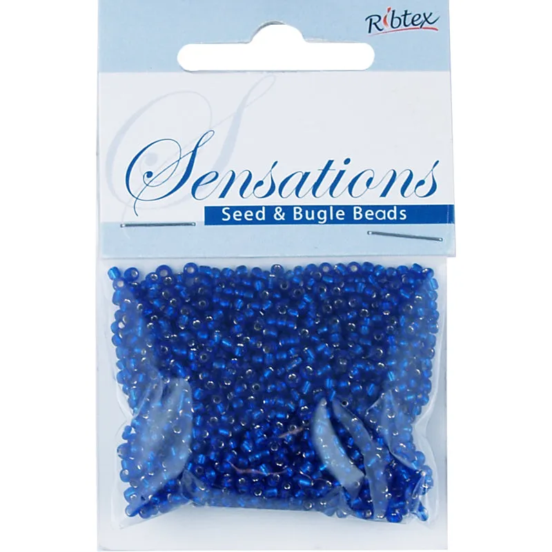 BEAD GLASS SEED COBALT BLUE 1.8MM 25G