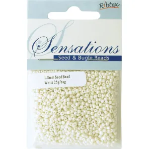 BEAD GLASS SEED WHITE 1.8MM 25G