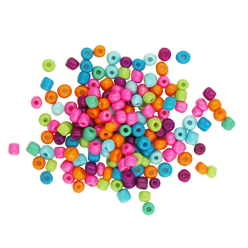 BEADS GLASS SEED BEAD MULTI 3.6MM 60G