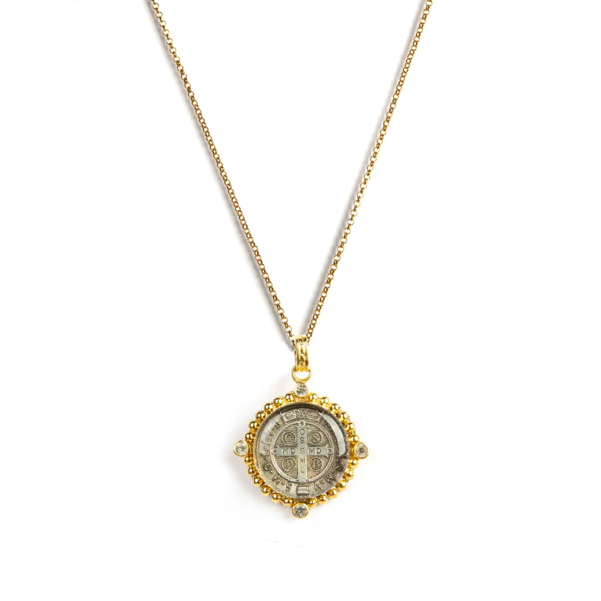 Bespoke San Benito Charm Necklace Sterling Silver