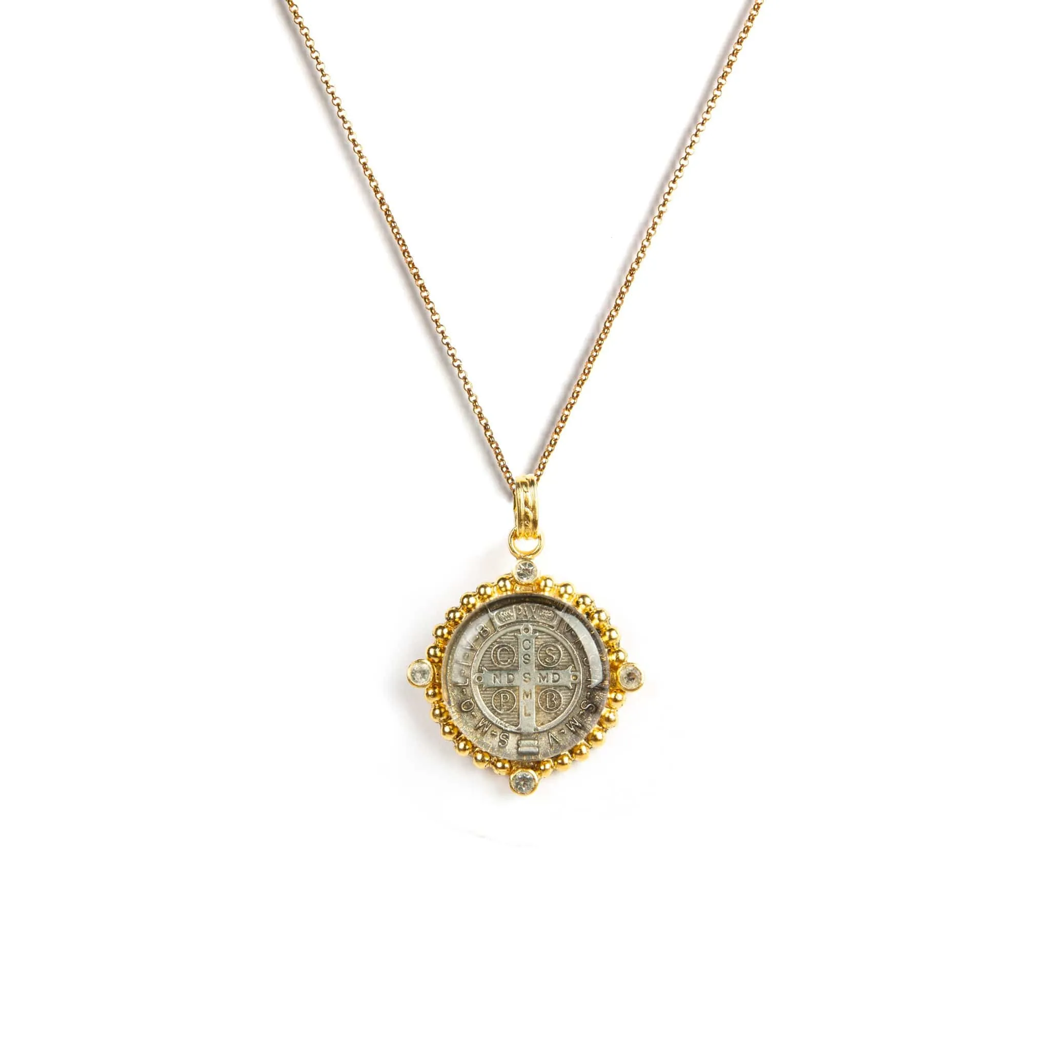 Bespoke San Benito Charm Necklace Sterling Silver